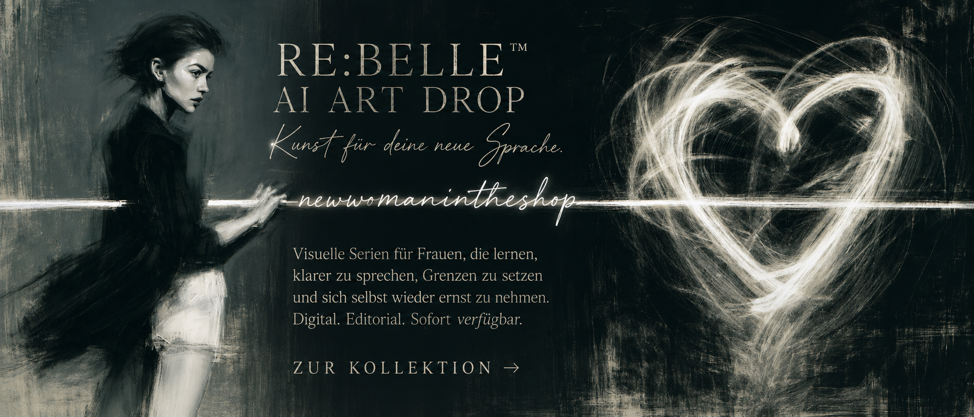 RE:BELLE AI Art Drop – Kunst für deine neue Sprache – digitale Poster und Kunstserien für Frauen