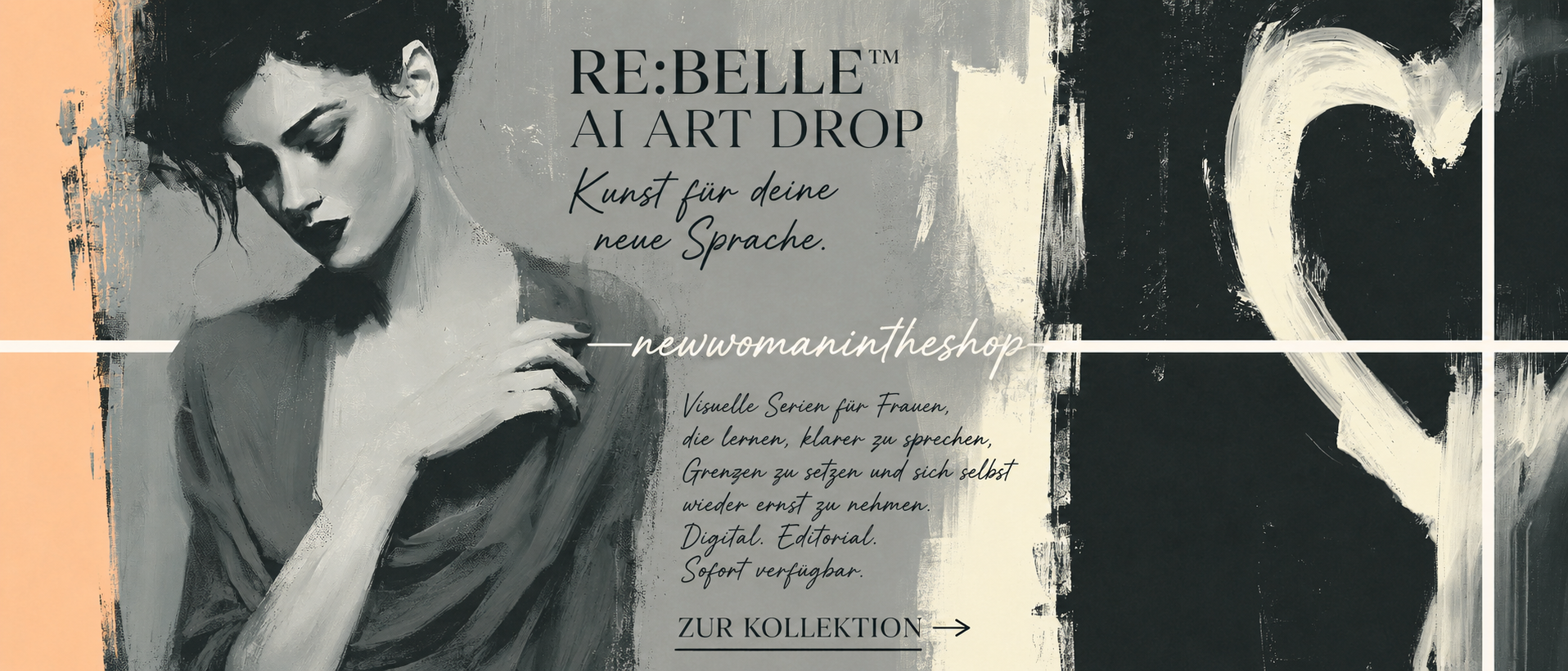 RE:BELLE AI Art Drop – Kunst für deine neue Sprache – digitale Poster und Kunstserien für Frauen