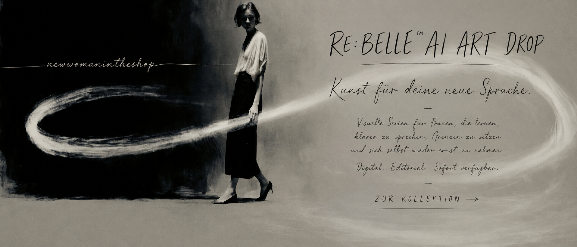 RE:BELLE AI Art Drop – Kunst für deine neue Sprache – digitale Poster und Kunstserien für Frauen