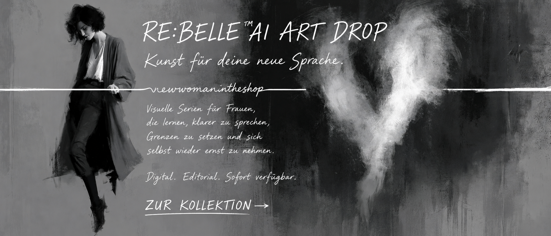 RE:BELLE AI Art Drop – Kunst für deine neue Sprache – digitale Poster und Kunstserien für Frauen