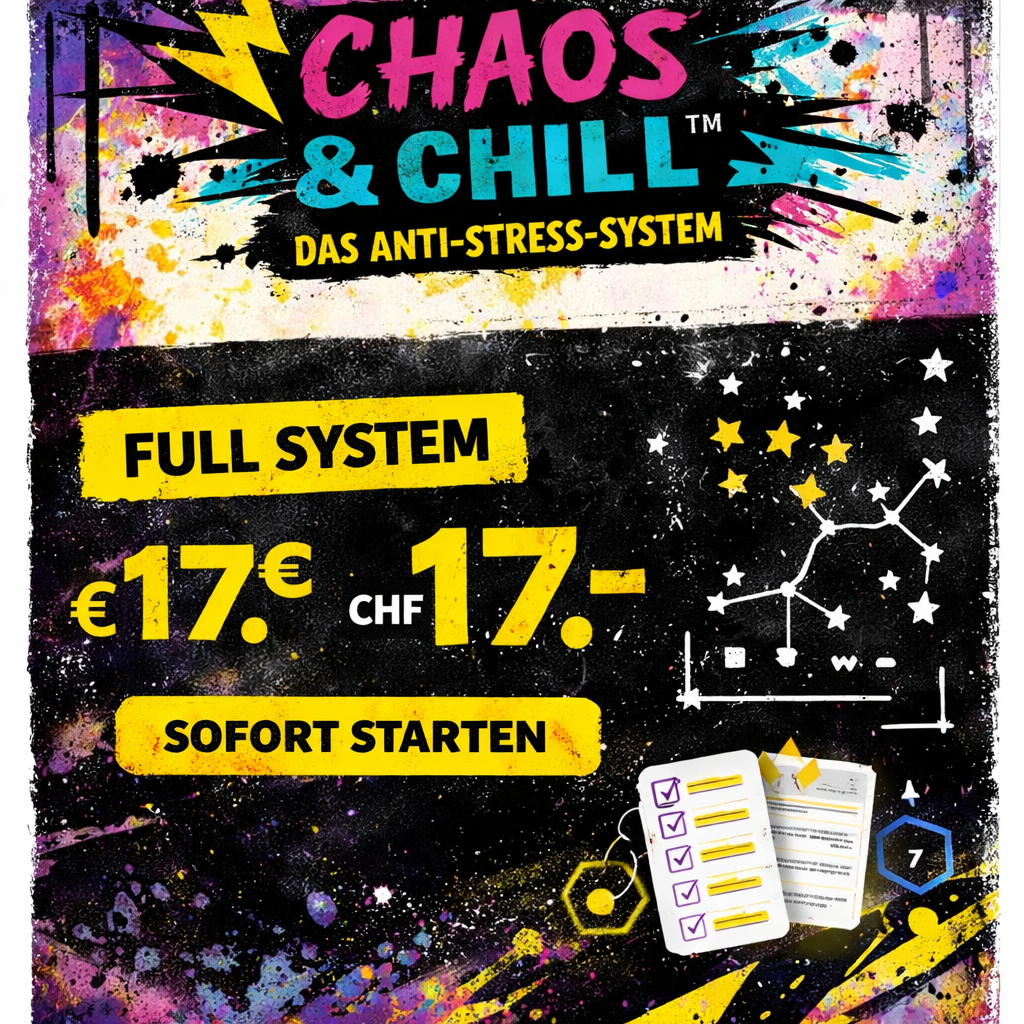 Digitales Anti-Stress-System in der Schweiz: Chaos & Chill™ in 5 Minuten
