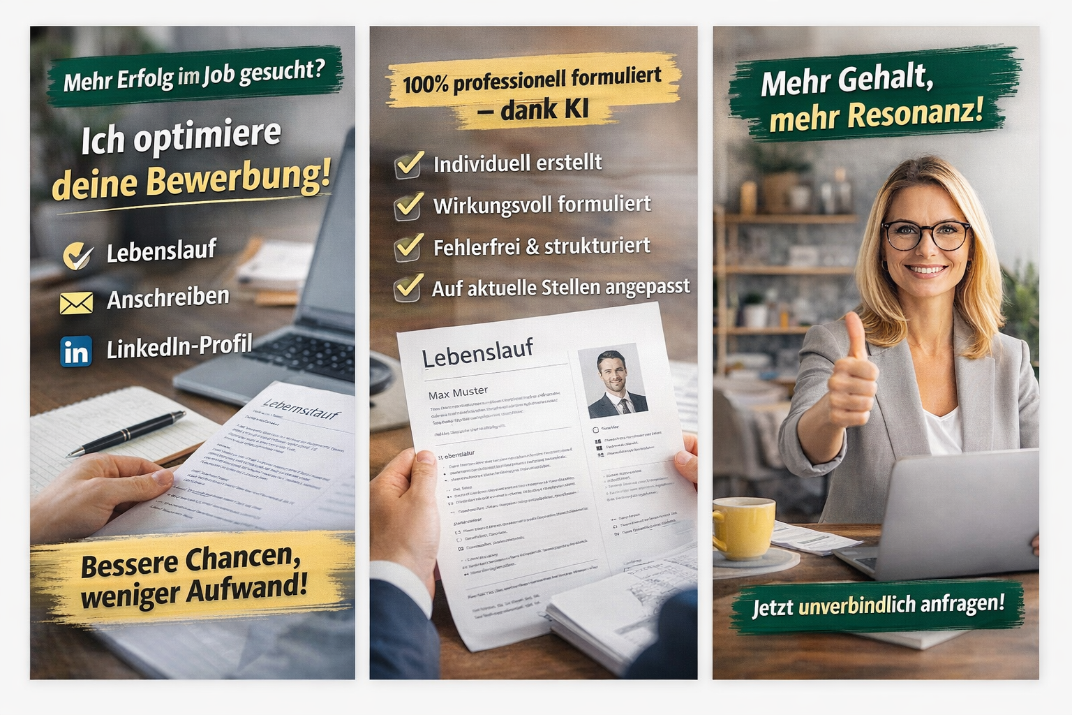 Ich optimiere deine Bewerbung