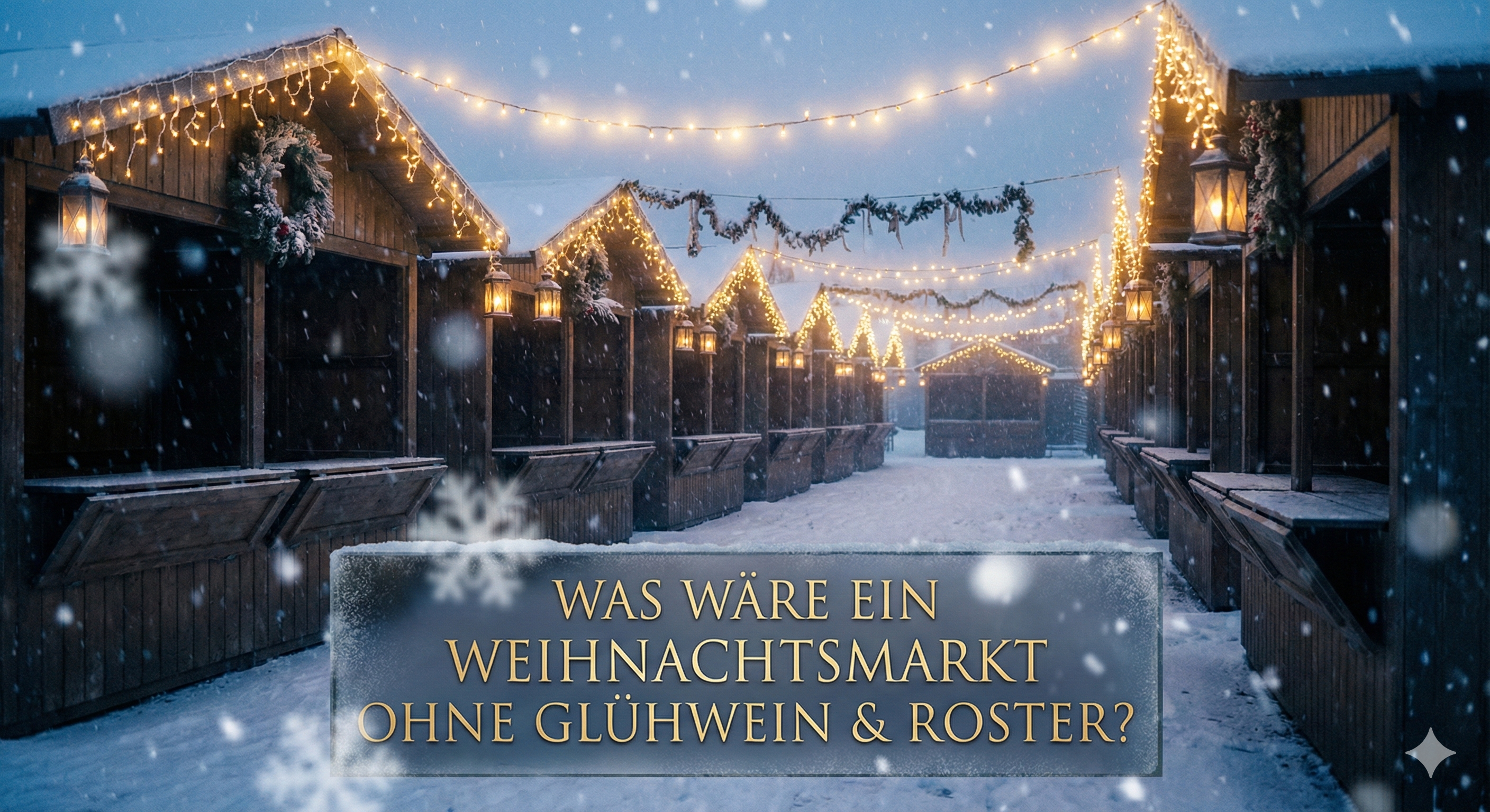 🖤 WAS WÄRE EIN WEIHNACHTSMARKT OHNE GLÜHWEIN, ROSTER & LANGOS?